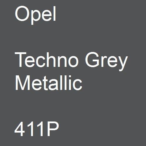 Opel, Techno Grey Metallic, 411P.